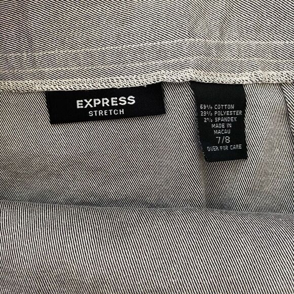 Express stretch women 7/8 wrap mini skirt grey - Picture 2 of 7